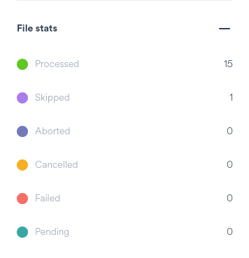 Job Info File Stats