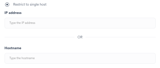 Space Wizard NFS Restrict Single Host