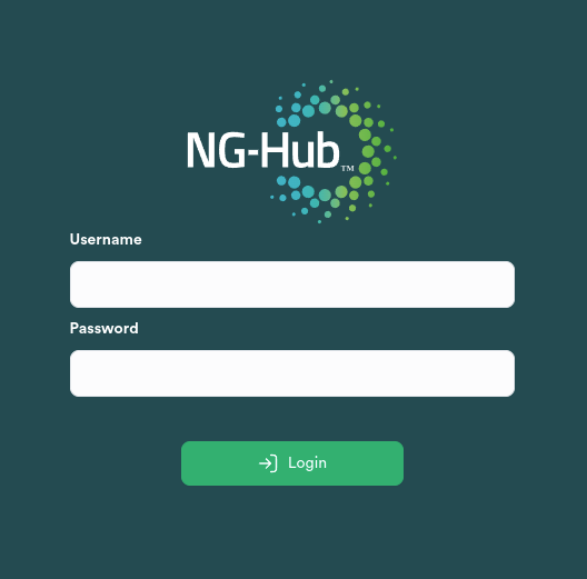 Hub Login Page