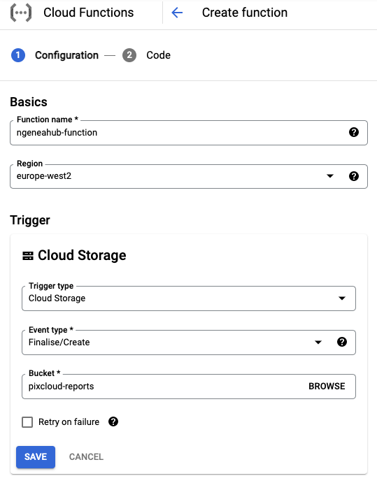 Configure function