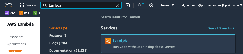 Lambda service